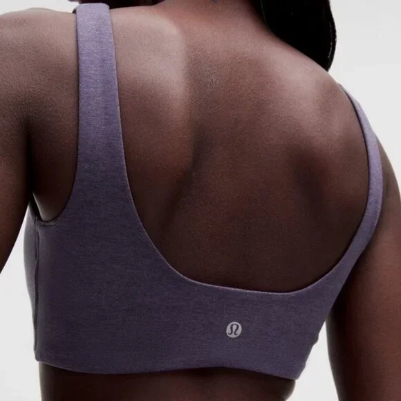 💜 NWT Lululemon 🔥 Soft Sueded Light Support B/C Cup Purple Sports Bra - Picture 6 of 9